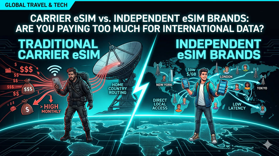 Carrier eSIM vs. Independent eSIM Brands: Overpaying for Travel Data?